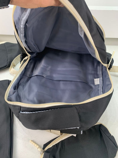 Ensemble de sac à dos kawaii 4Pcs avec porte manger isotherme noir – طقم محفظة مع حقيبة حفظ الطعام