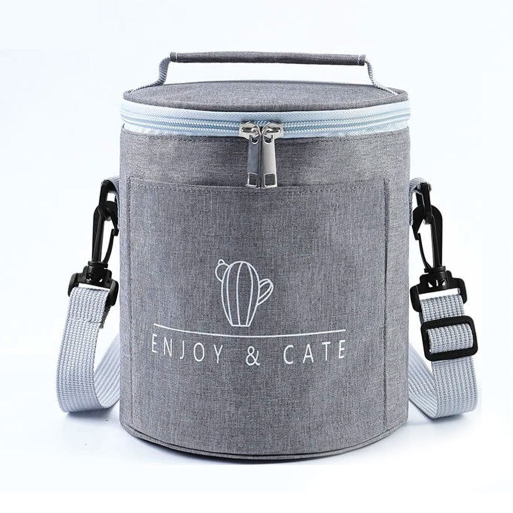 Sac à déjeuner isotherme portable avec bandoulière – حقيبة حفظ الطعام حافظة للحرارة