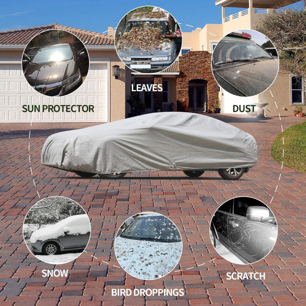 Bâche Auto Housse de Protection 4 Saisons (Grande Taille DOBLO , Kangoo..)