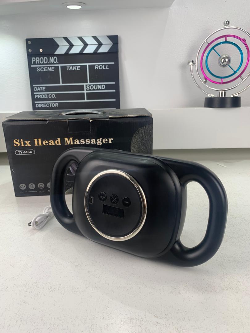 Pistolet de massage à percussion 4 têtes avec avec 9 vitesses et modes – جهاز تدليك العظلات