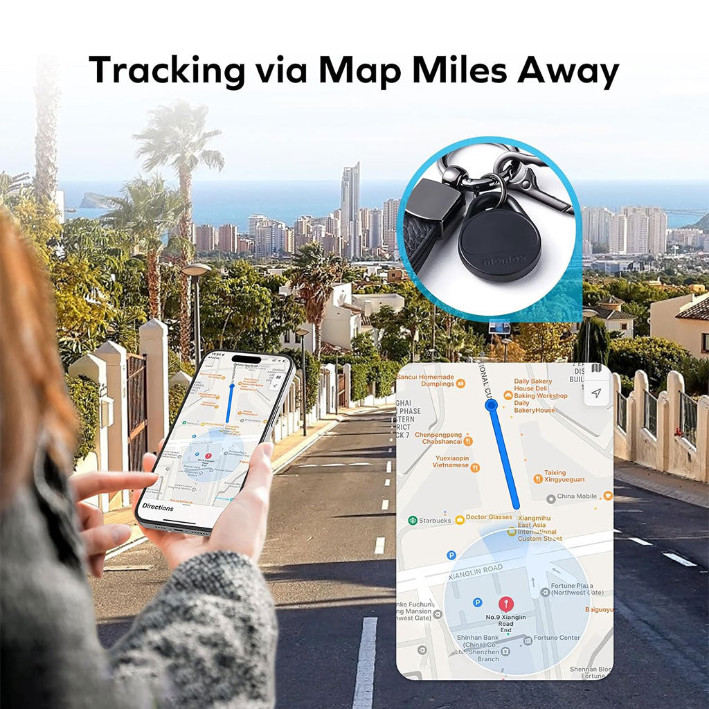 MOMAX Smart Tag Tracker Fonctionne avec l’application Apple Find My – جهاز تعقب ذكي
