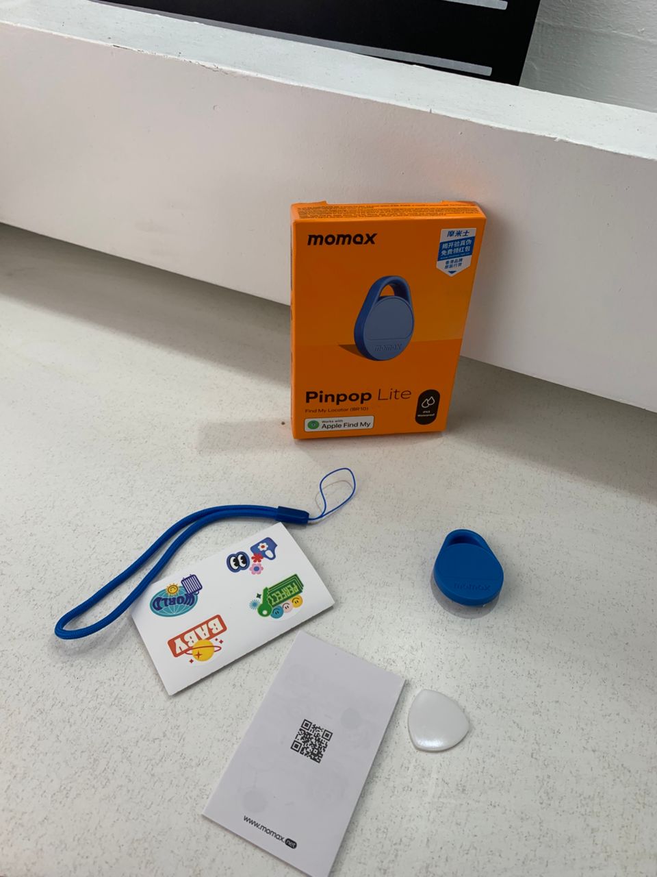 MOMAX Smart Tag Tracker Fonctionne avec l’application Apple Find My – جهاز تعقب ذكي