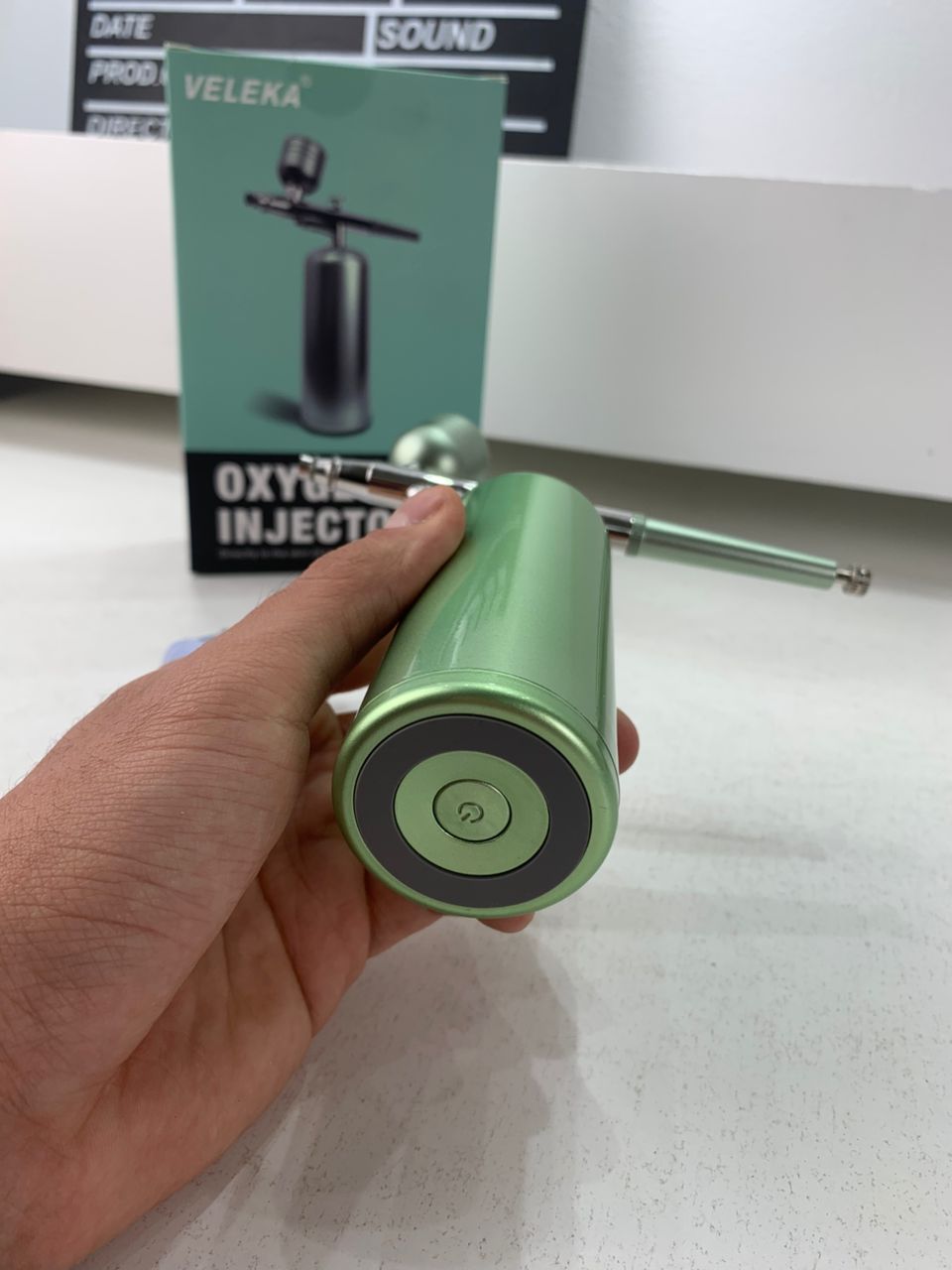 Kit aérographe avec compresseur intégré rechargeable pour nail arts et décoration – جهاز رسم وتزيين