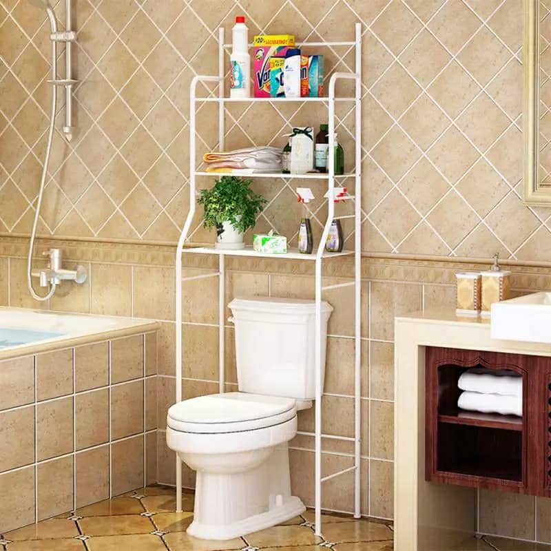 support de rangement en acier inoxydable pour salle de bain WC
