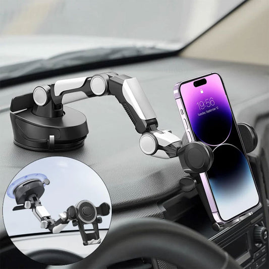 Support Téléphone Voiture 360° Ventouse & Bras Réglable – حامل هاتف في السيارة