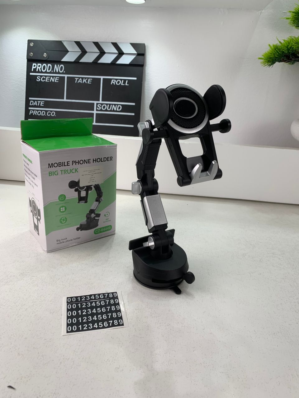 Support Téléphone Voiture 360° Ventouse & Bras Réglable – حامل هاتف في السيارة