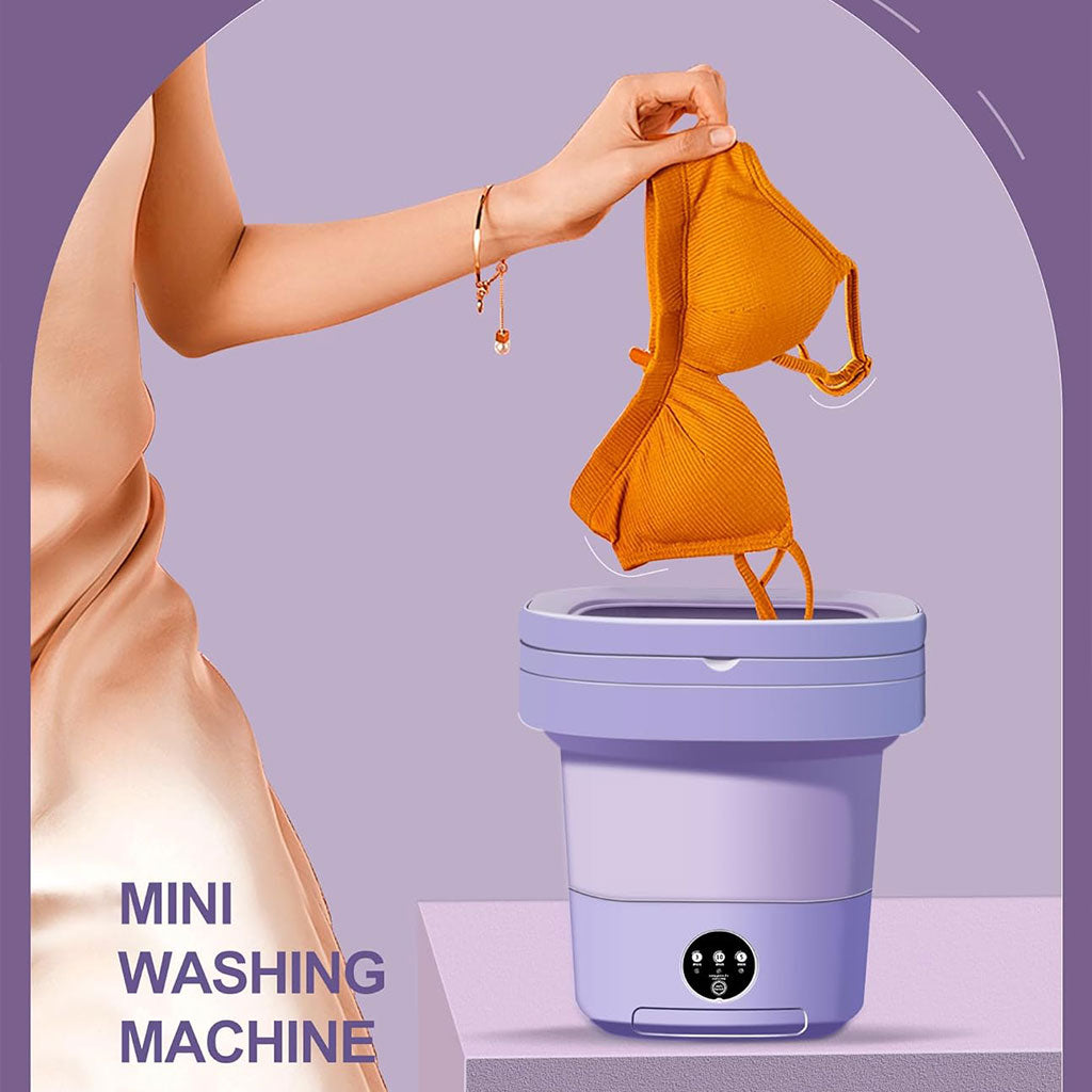 Mini Machine à Laver Pliable et Portable 3 Modes avec Fonction Déshydratation – غسالة ملابس محمولة