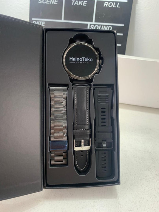 Smart Watch Haino Teko RW-60 MAX avec Lampe Torche et 3 Bracelets – ساعة ذكية أصلية