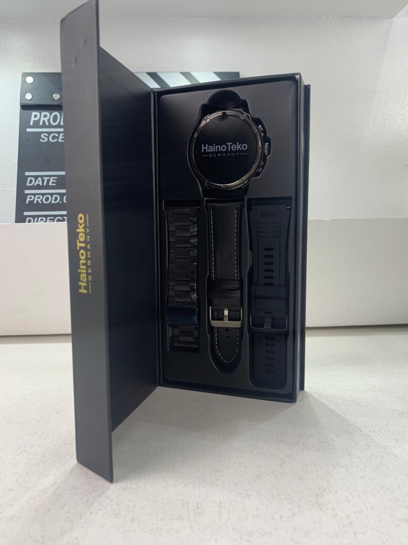 Smart Watch Haino Teko RW-60 MAX avec Lampe Torche et 3 Bracelets – ساعة ذكية أصلية