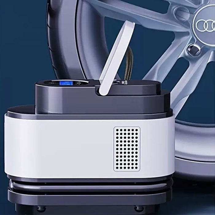 Compresseur d’Air Portable 12V 150 PSI Câble 2,8 m avec Éclairage LED – جهاز نفخ العجلات للسيارة