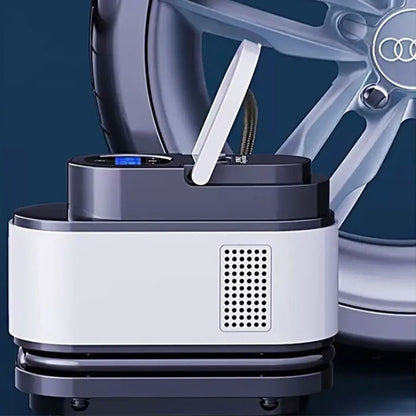 Compresseur d’Air Portable 12V 150 PSI Câble 2,8 m avec Éclairage LED – جهاز نفخ العجلات للسيارة