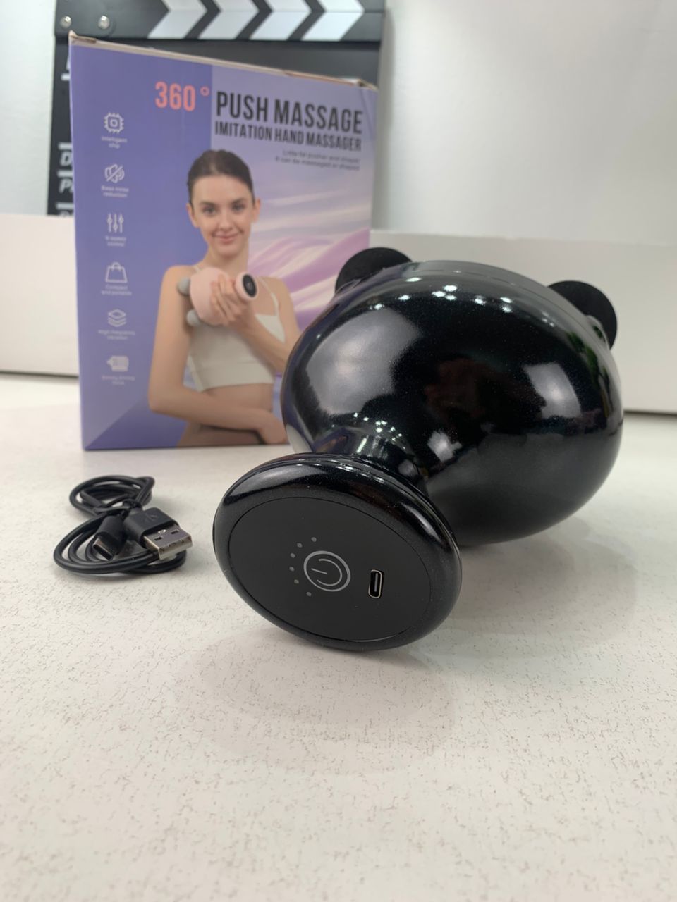 Pistolet de massage portatif à 4 têtes pour tissus profonds – جهاز تدليك الجسم