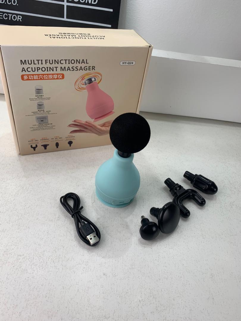 Appareil de Massage Rechargeable Portatif avec 5 Têtes Interchangeables – جهاز تدليك محمول قابل للتثبيت
