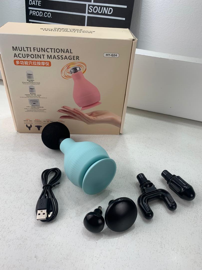 Appareil de Massage Rechargeable Portatif avec 5 Têtes Interchangeables – جهاز تدليك محمول قابل للتثبيت