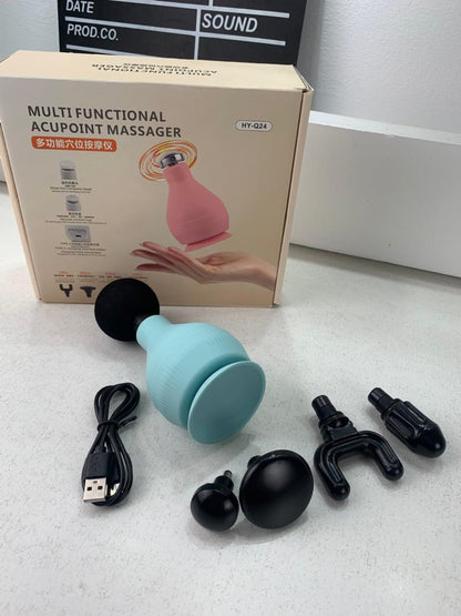 Appareil de Massage Rechargeable Portatif avec 5 Têtes Interchangeables – جهاز تدليك محمول قابل للتثبيت