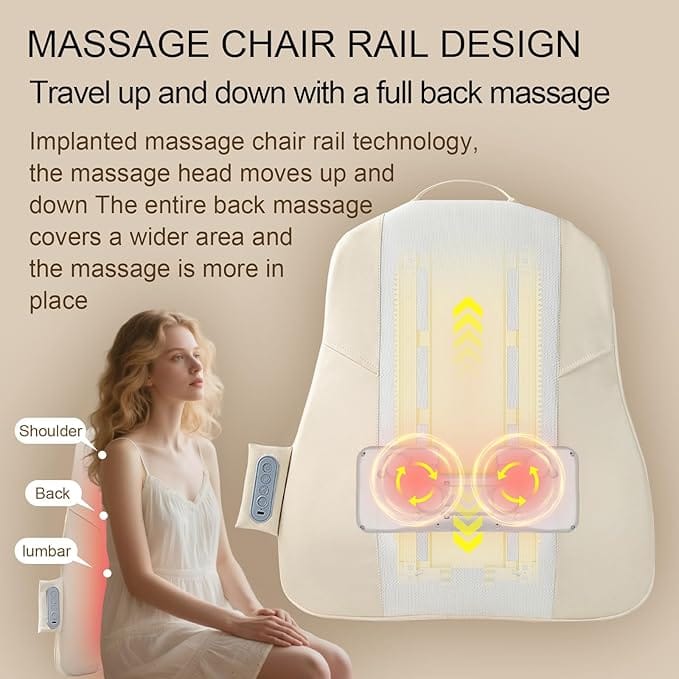 Masseur de dos et de cou sans fil avec avec infrarouge et chaleur – جهاز تدليك إحترافي بخاصية التسخين
