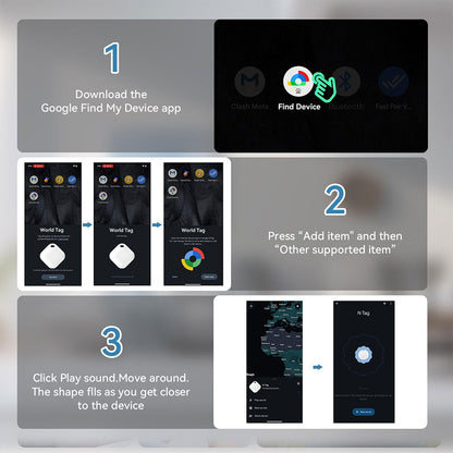 AXIOM GPS Tag Fonctionne avec l’application Google Find My Device – جهاز تعقب ذكي