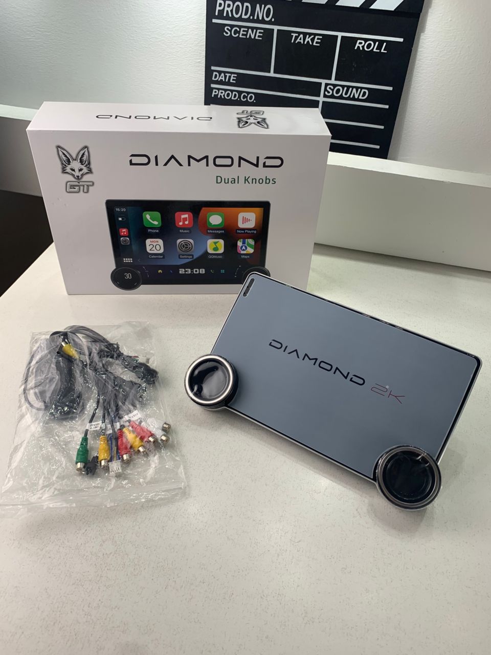 Diamond 2K Écran de voiture Android de 10,1 pouces compatible Apple CarPlay Android Auto – شاشة ذكية للسيارة