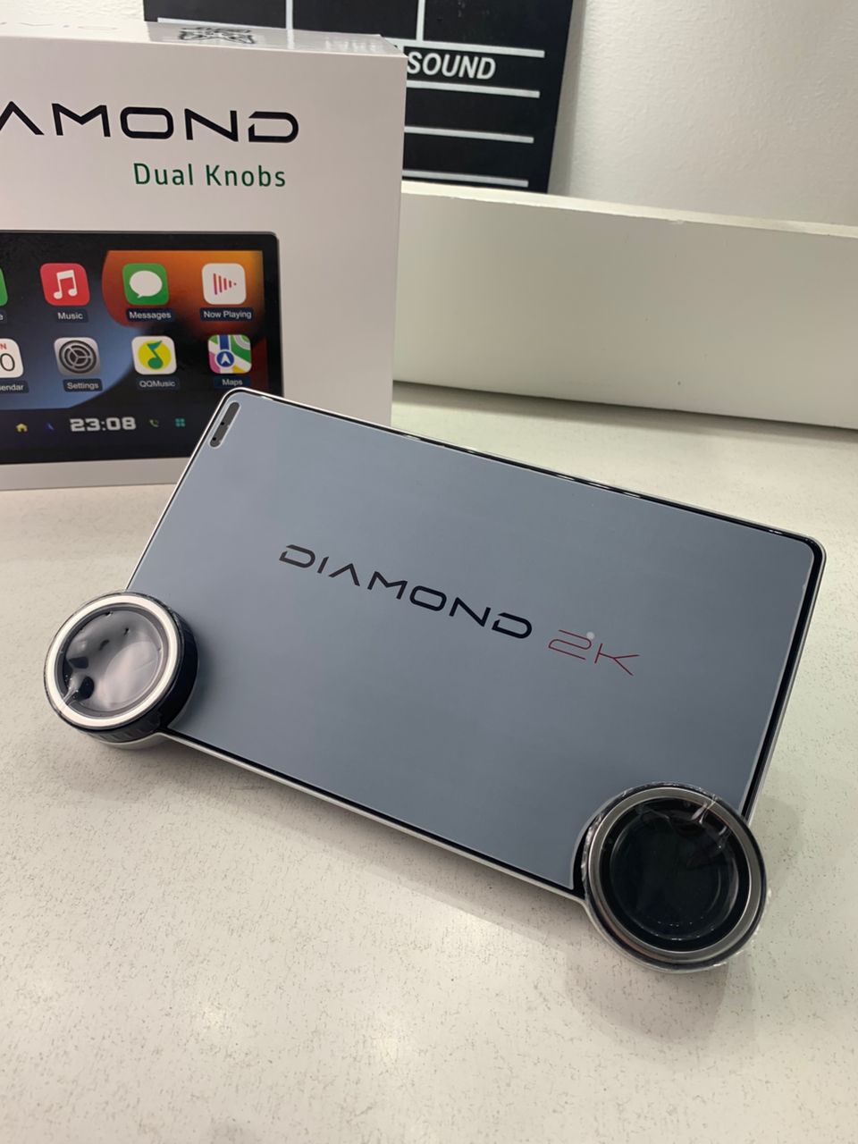 Diamond 2K Écran de voiture Android de 10,1 pouces compatible Apple CarPlay Android Auto – شاشة ذكية للسيارة