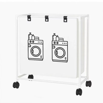 Panier à linge sur roulettes pour vêtements sales en salle de bain – سلة تجميع الملابس الغسيل