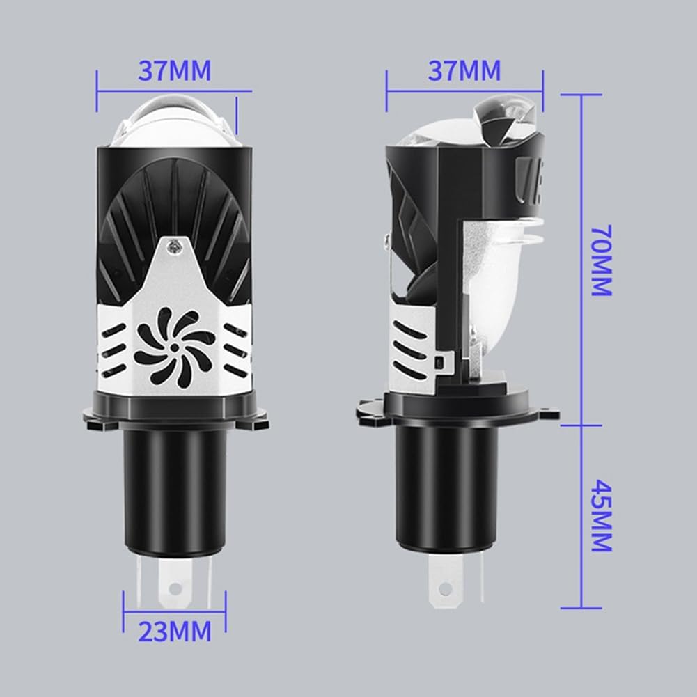 Ampoules de Phare LED H4 à Double Projecteur 20000LM 100W G19 H4 - مصباع دراجات نارية عالي السطوع