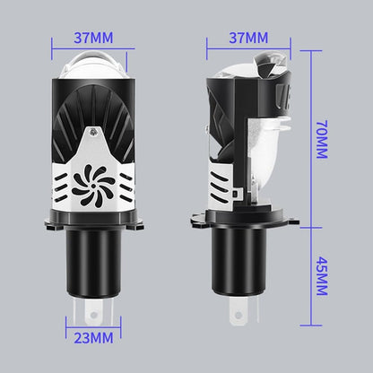 Ampoules de Phare LED H4 à Double Projecteur 20000LM 100W G19 H4 - مصباع دراجات نارية عالي السطوع