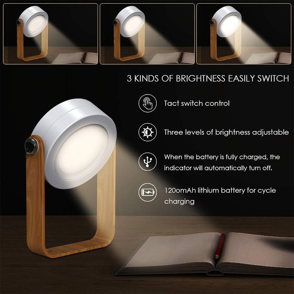 Lampe de Table Télescopique et Pliable 4 en 1 à intensité variable 3 niveaux
