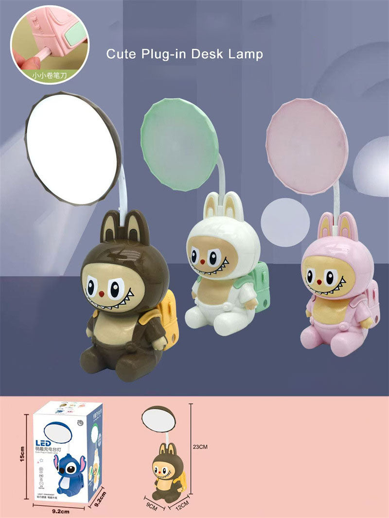 Lampe de Bureau LED Pour Enfants avec Porte-Crayon - Rechargeable USB Flexible 360° - مصباح مكتب ليد كرتوني للأطفال مع حامل أقلام قابل للشحن
