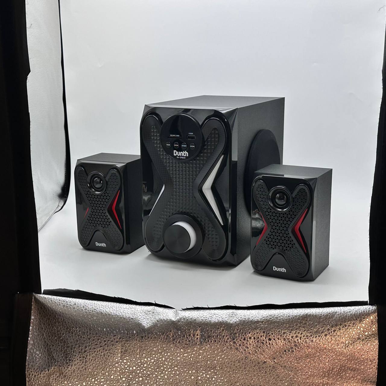 Haut-Parleur DUNTH 8000 W LED BT/AUX/USB/FM Radio DU-SP833 – مكبر صوت إحترافي أصلي