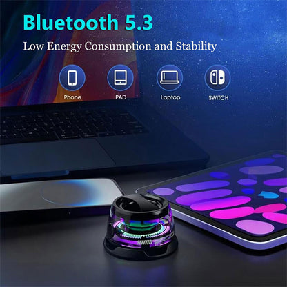 G200 Mini Haut-parleur Bluetooth magnétique sans fil avec lumière RVB – مكبر صوت مغناطيسي ومحمول