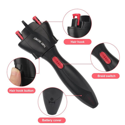 Appareil à tresser les cheveux automatique torsion rapide