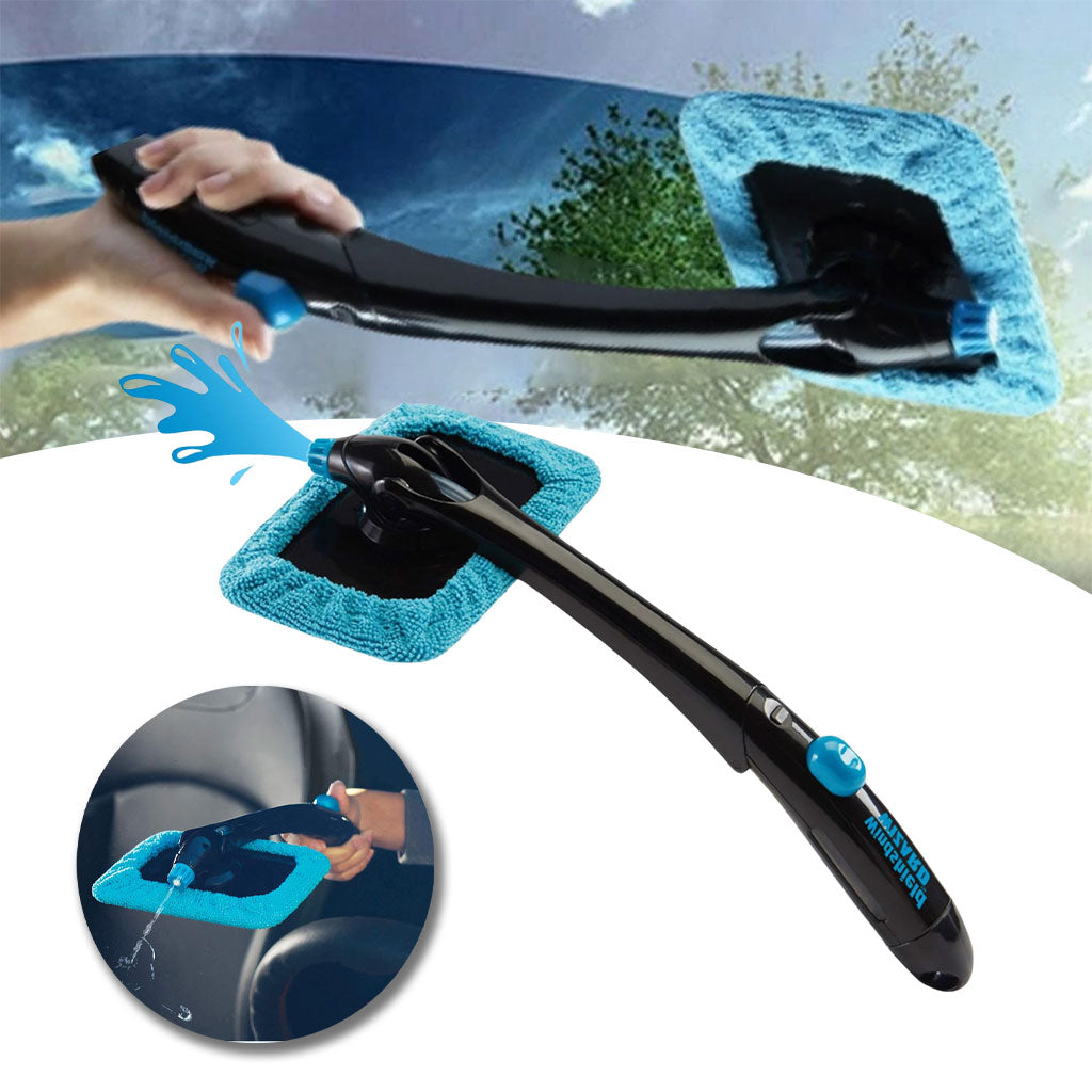 Hurricane Nettoyant pour Vitres en Microfibre avec Spray – منظف زجاج مع أداة رش