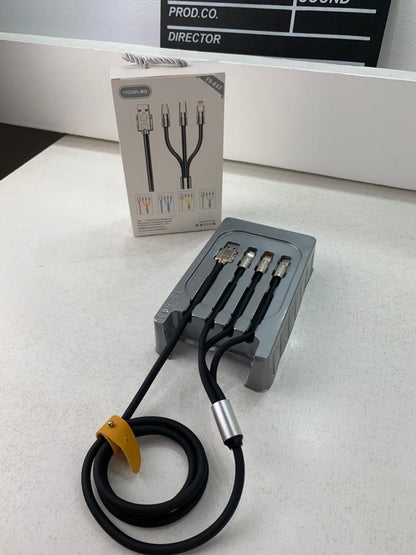 Câble de charge Rapide 3en1 Câble USB de 1.2 m avec 3 connecteurs 100W – كابل شحن سريع