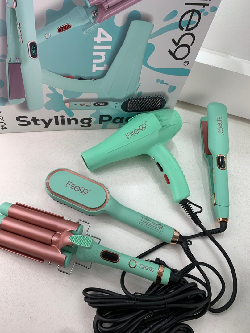 Elite99 Styling 4en1 Pack Ultime pour des Cheveux Parfaits – مجموعة العناية بالشعر 4في1