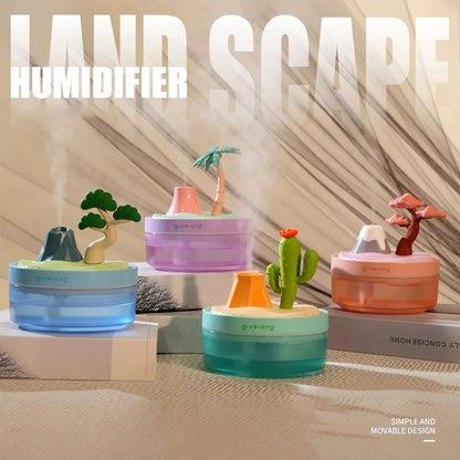 Humidificateur Portable avec Décoration de Paysage et Grand Réservoir de 320 ml – معطر جو محمول