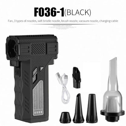 Souffleur Turbo et Aspirateur Portable F036-1 avec Accessoires - منفاخ ومكنسة الهواء التوربينية المحمولة (2 في 1)