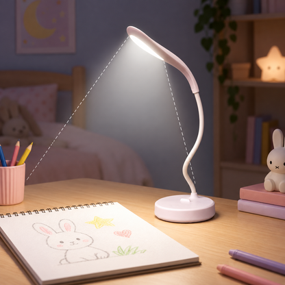 Lampe de Bureau LED Flexible 3 Niveaux de Luminosité pour Enfants - مصباح مكتب مرن بـ 3 مستويات إضاءة وحماية للعين للأطفال