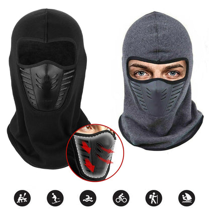 Cagoule d’hiver Excefore en polaire avec maille filet coupe-vent – قناع وجه شتوي