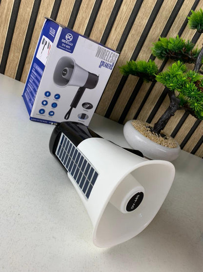 Mégaphone solaire portable pour Enregistrement en Extérieur avec Bluetooth V5.3 – مكبر صوت ومسجل بلوتوث