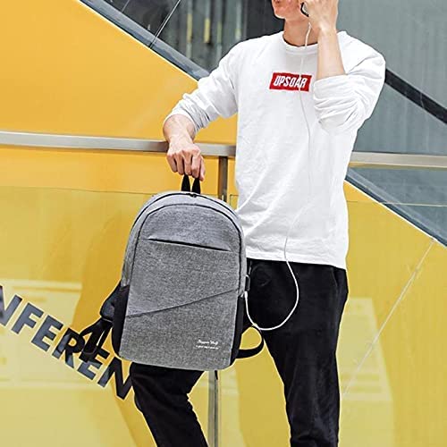 3 PCS Sac à dos multifonctionnel Avec Sortie USB ET Sortie kit-man - Gris