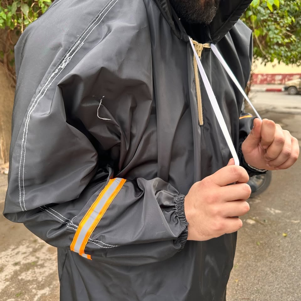 Pack d’hiver Pour Moto Combinaison Imperméable + gants thermiques + Cagoule V2