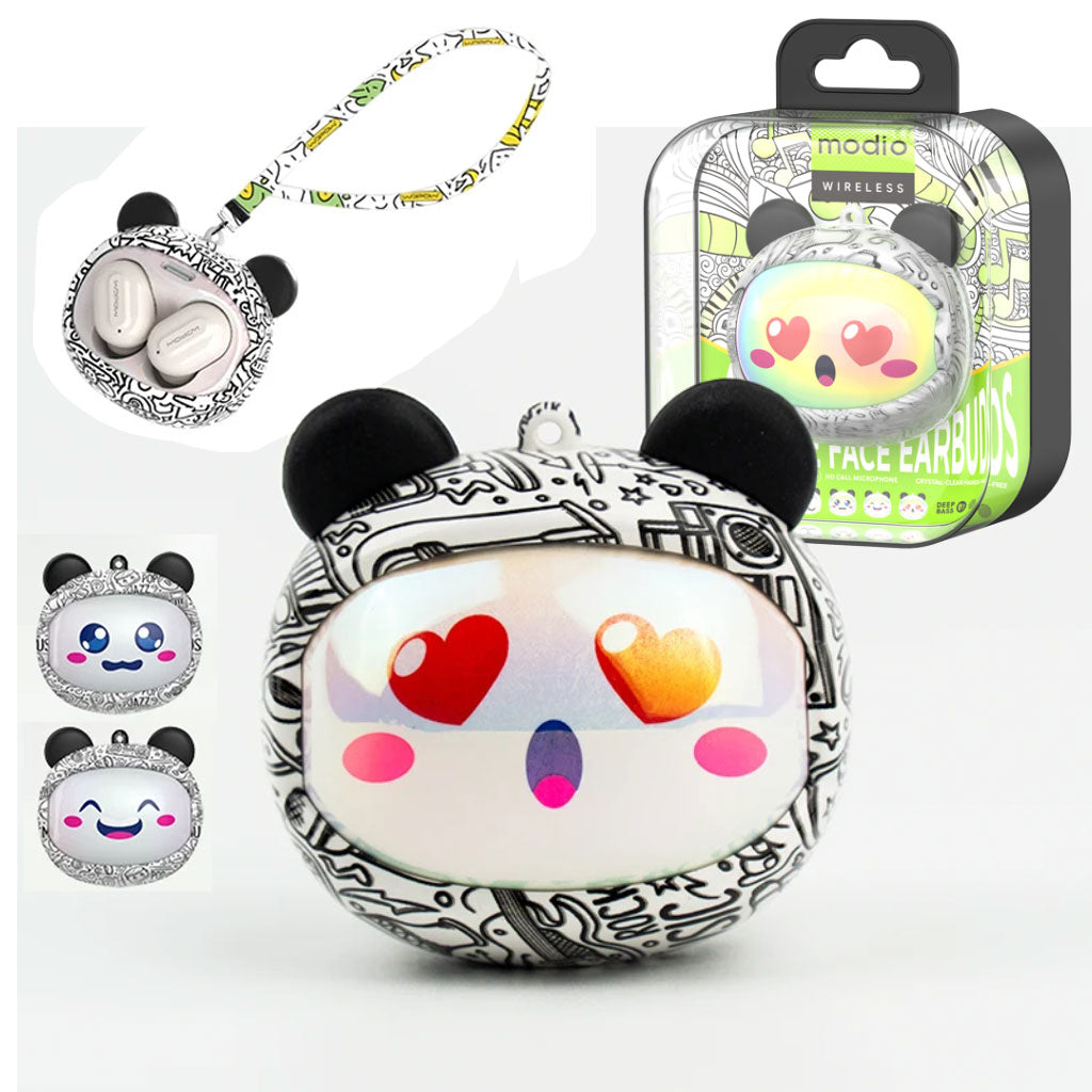 Écouteurs sans fil Modio Q11 BT5.3 avec design cute et coques interchangeables – سماعات لاسلكية جودة أصلية