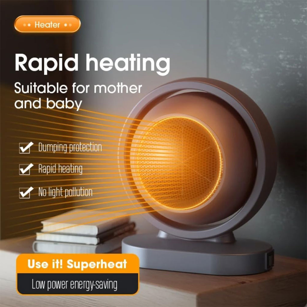 Chauffage électrique portable 380W avec fonction d’arrêt automatique – سخان كهربائي محمول