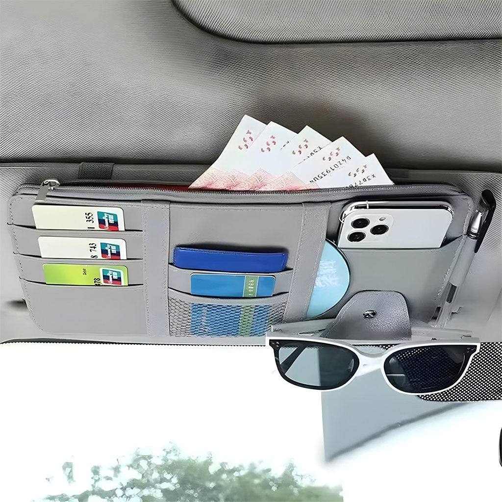 Organiseur de pare-soleil universelle de voiture multifonctionnel – منظم أغراض في السيارة