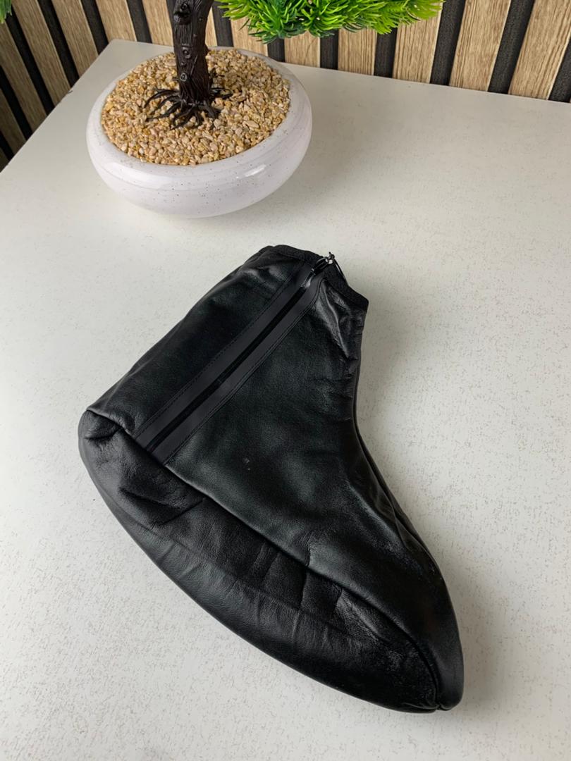 Paire de Chaussettes Chaudes d’hiver unisexes en cuir zippées