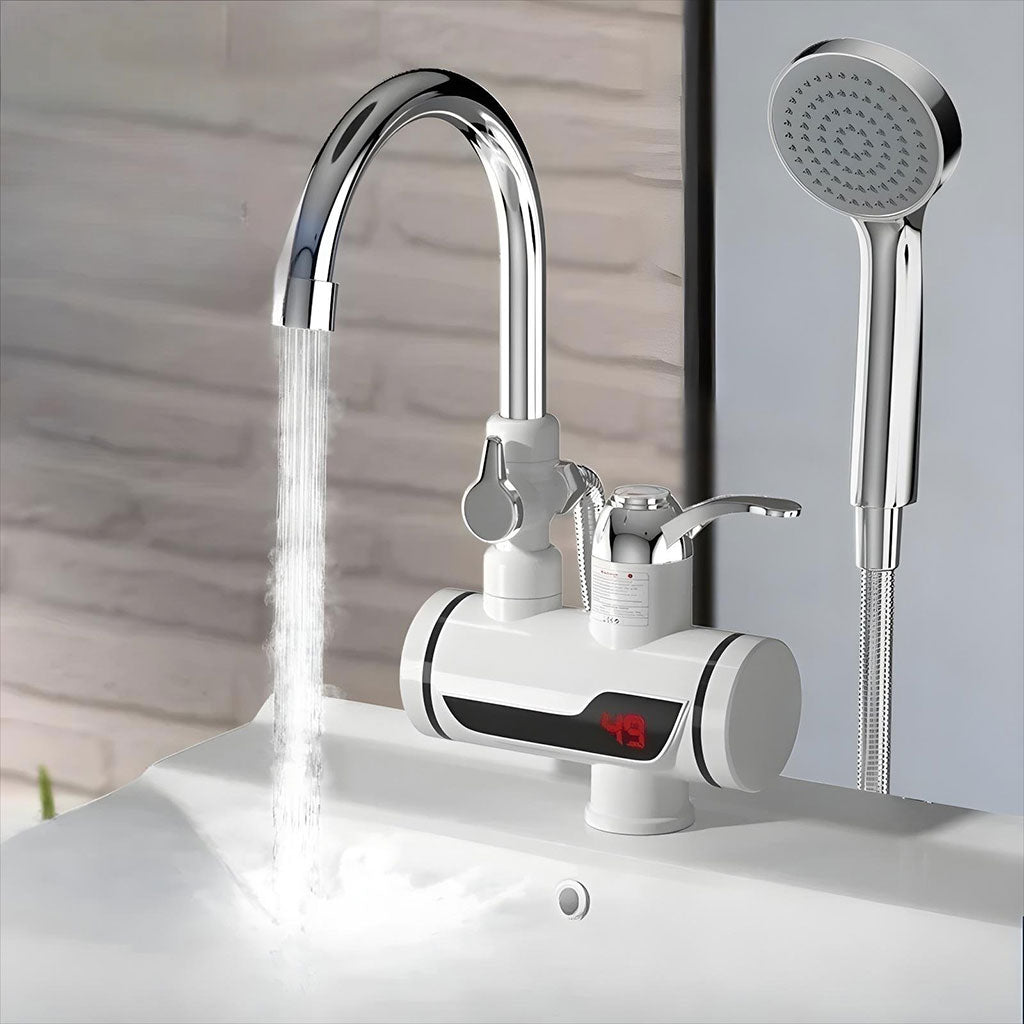 Robinet chauffant électrique avec douchette pour salle de bain – سخان مياه سريع للحمام