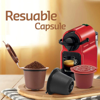 Pack 3Pcs Capsules Réutilisables Pour Machine À Café Nespresso – كبسولات قهوة قابلة لإعادة الملء
