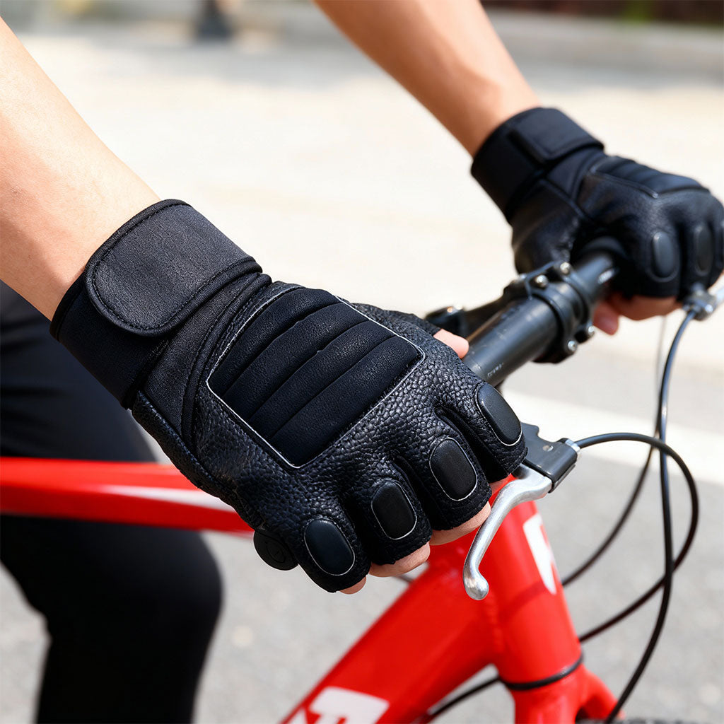 Gants Tactiques Demi Doigts Antidérapant pour Moto V3