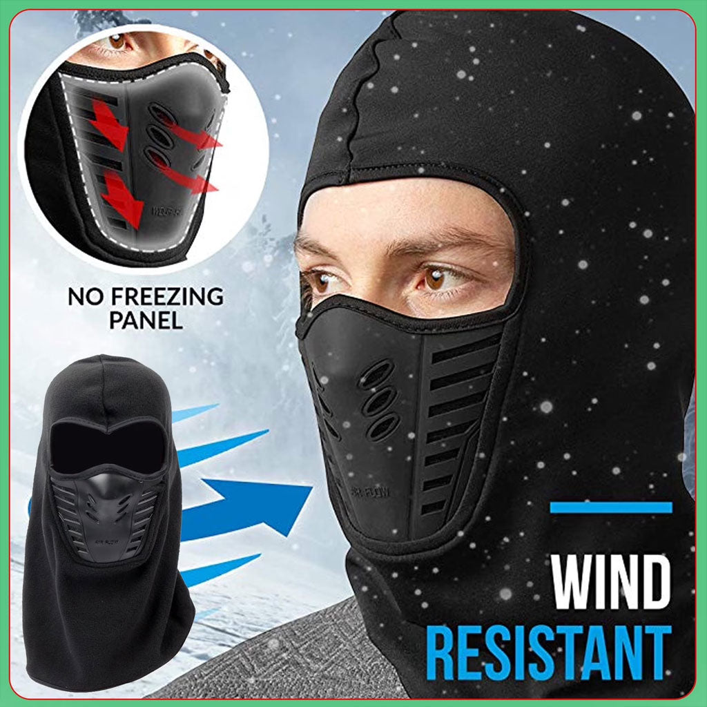 Pack Moto Hiver Cagoule Excefore en Polaire + Gants Pro Biker respirants avec protections antidérapantes