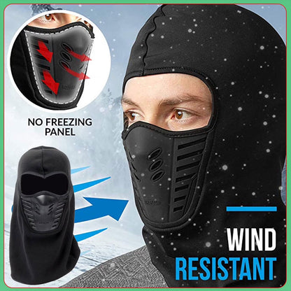 Pack Moto Hiver Cagoule Excefore en Polaire + Gants Pro Biker respirants avec protections antidérapantes